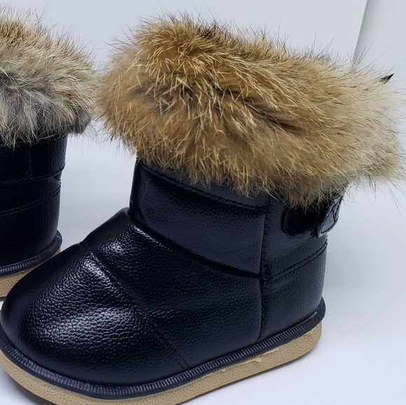 Kids Winter Fur Lined Fleece Boots - Picture 5 of 11